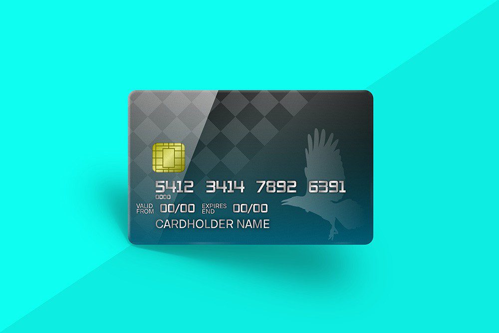 3d credit card mockup design