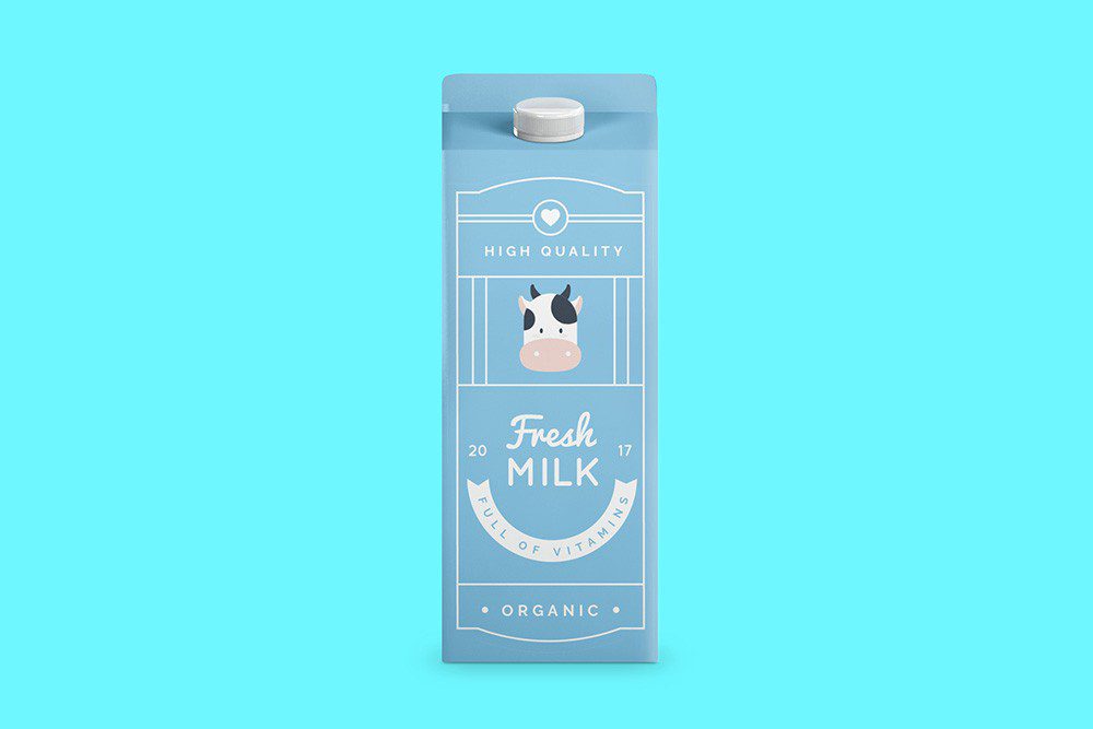 Download 3D Milk/Juice Carton Mockup Generator | Mediamodifier