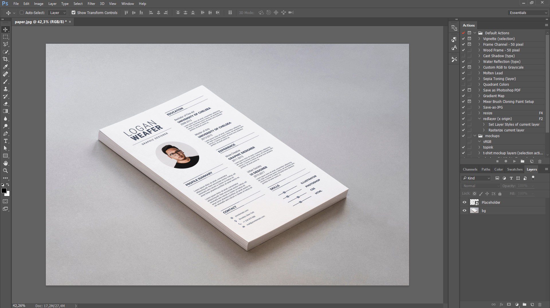 How To Make A Mockup In Photoshop Mediamodifier