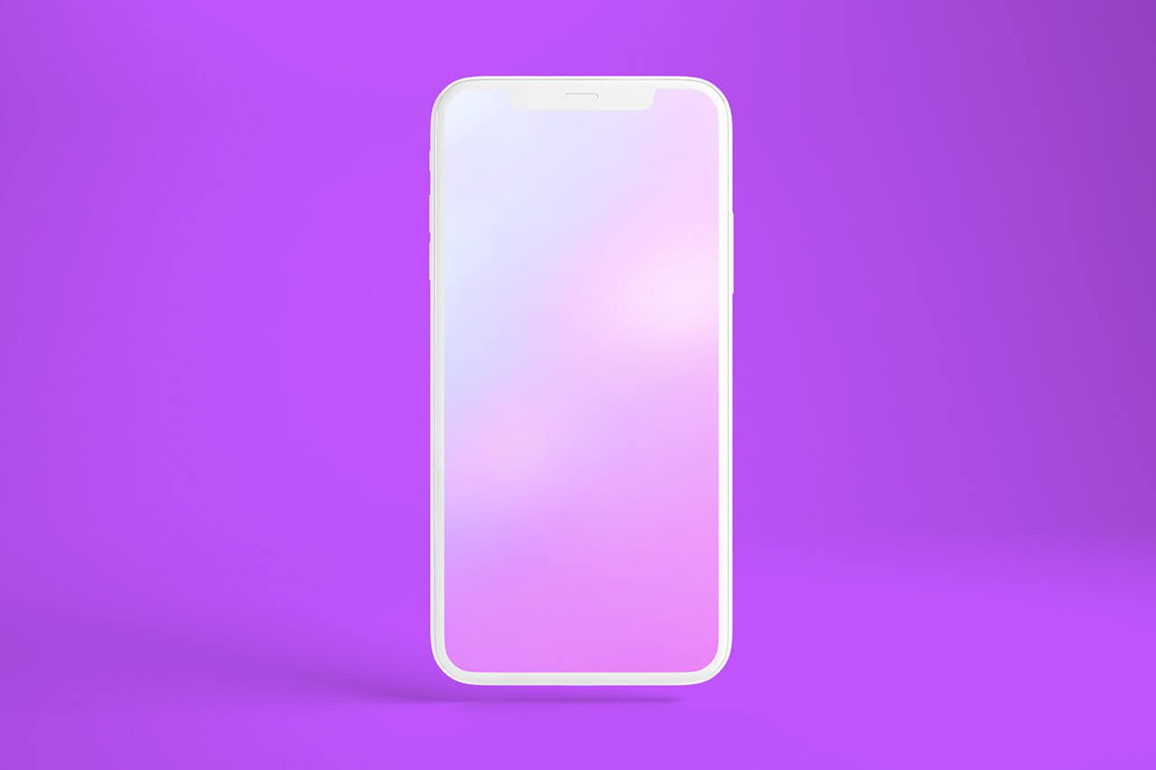 white iphone template