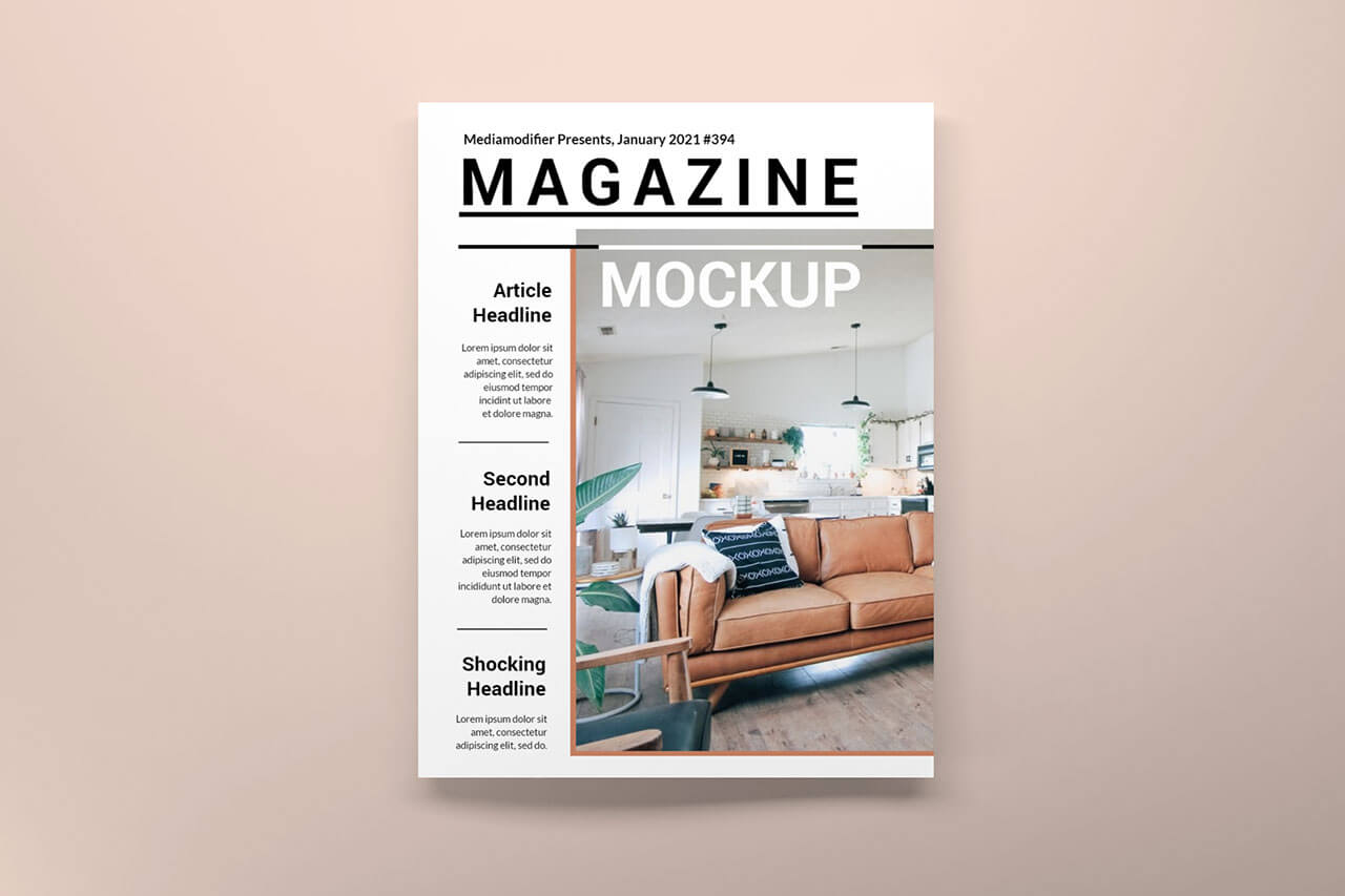 30 Best Magazine Mockup Templates | Mediamodifier