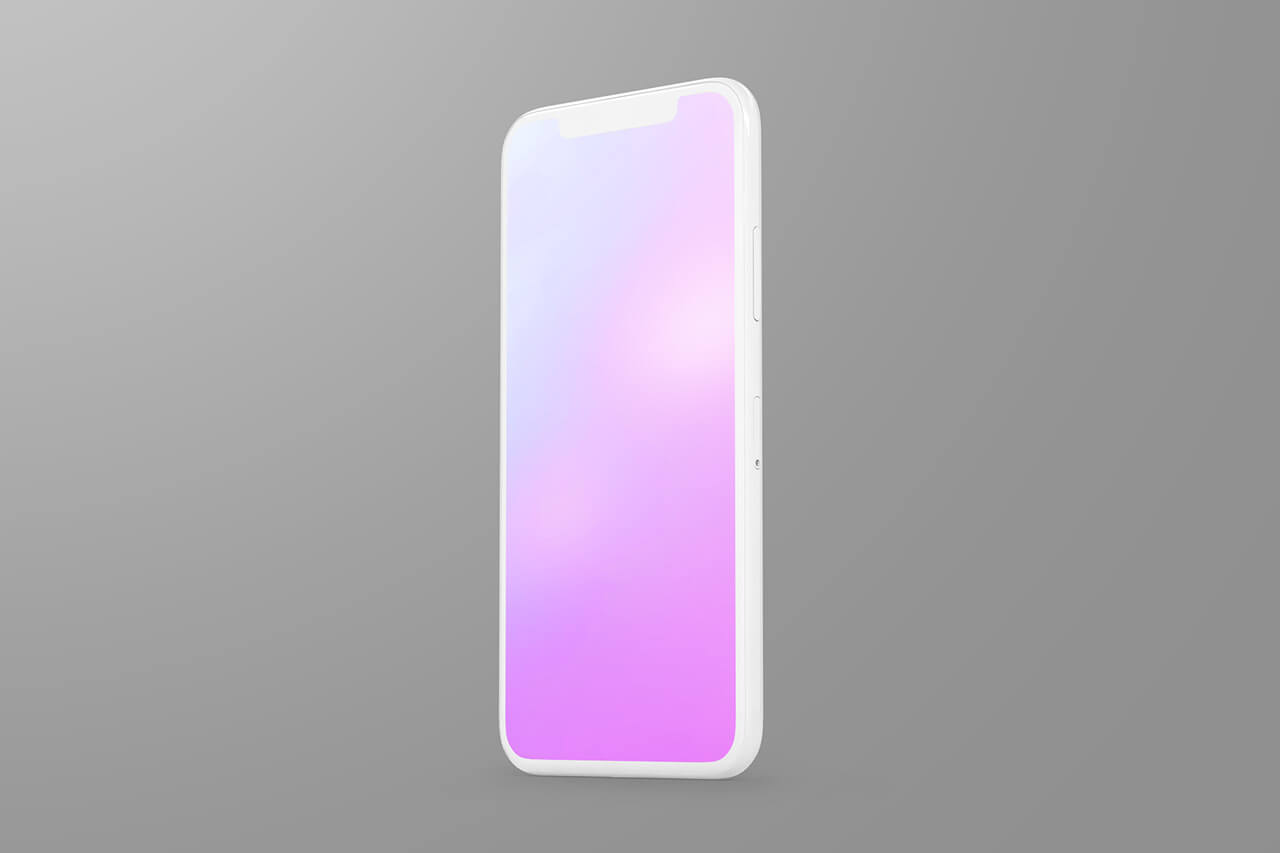 white iphone template