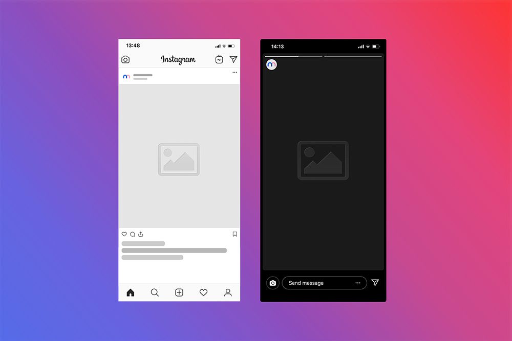 Instagram Post And Story Mockup Generator Mediamodifier