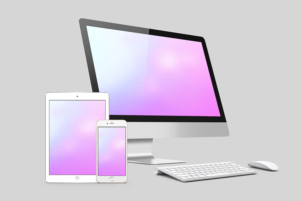 imac ipad iphone psd