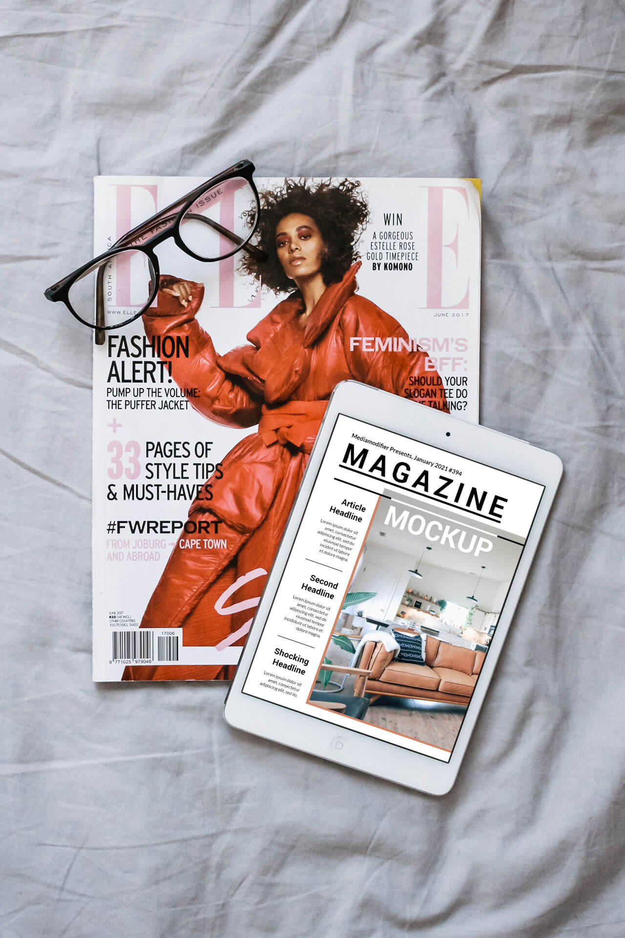 30 Best Magazine Mockup Templates | Mediamodifier