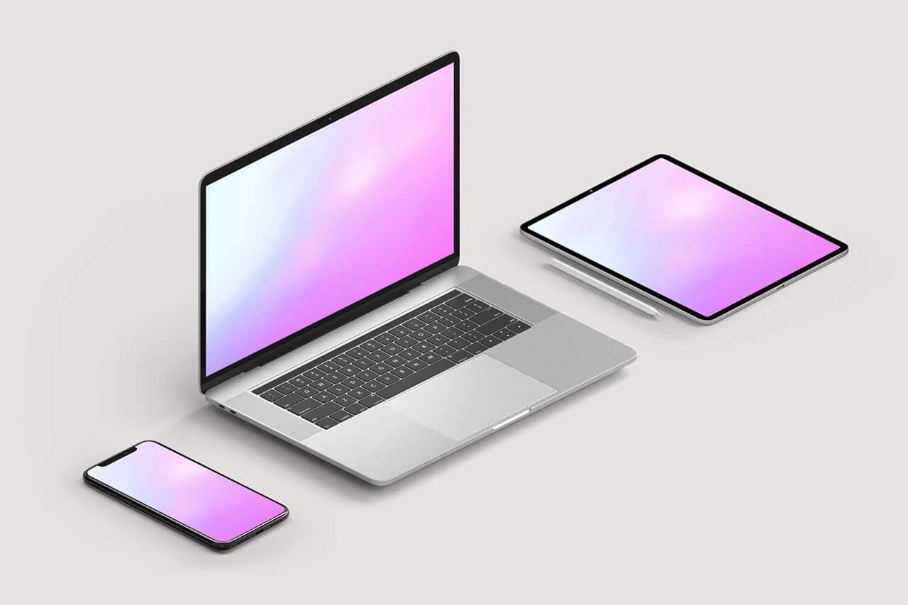 Mockup macbook без фона