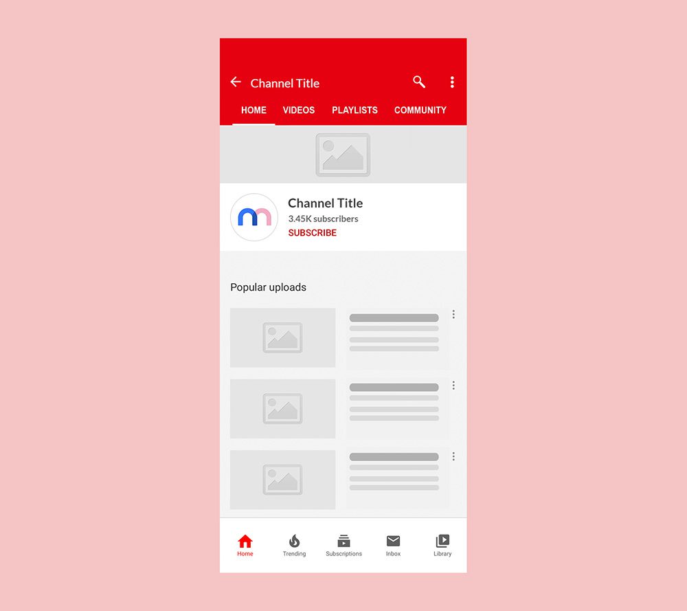 Download Youtube Profile Mockup Mobile Mediamodifier