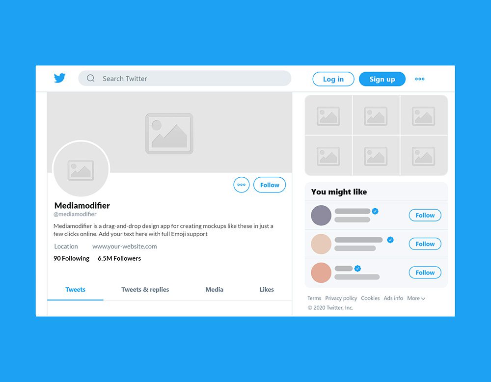 Social Media Profile Template