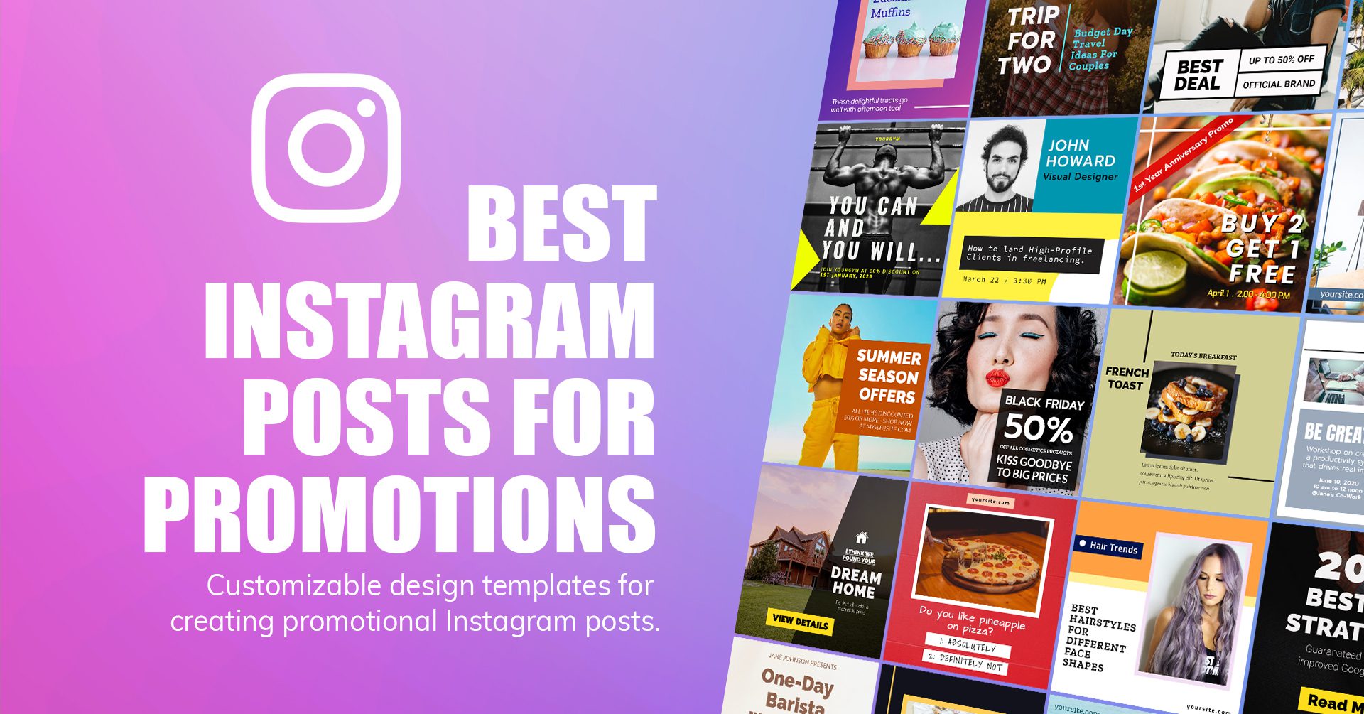 Best 37 Instagram Ad Designs for Promotional Posts | Mediamodifier