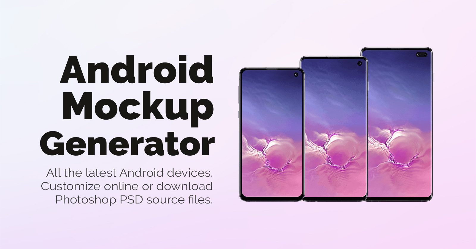 Download Android Mockup Generator Mediamodifier Templates