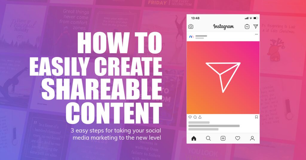 how to make shareable social media content