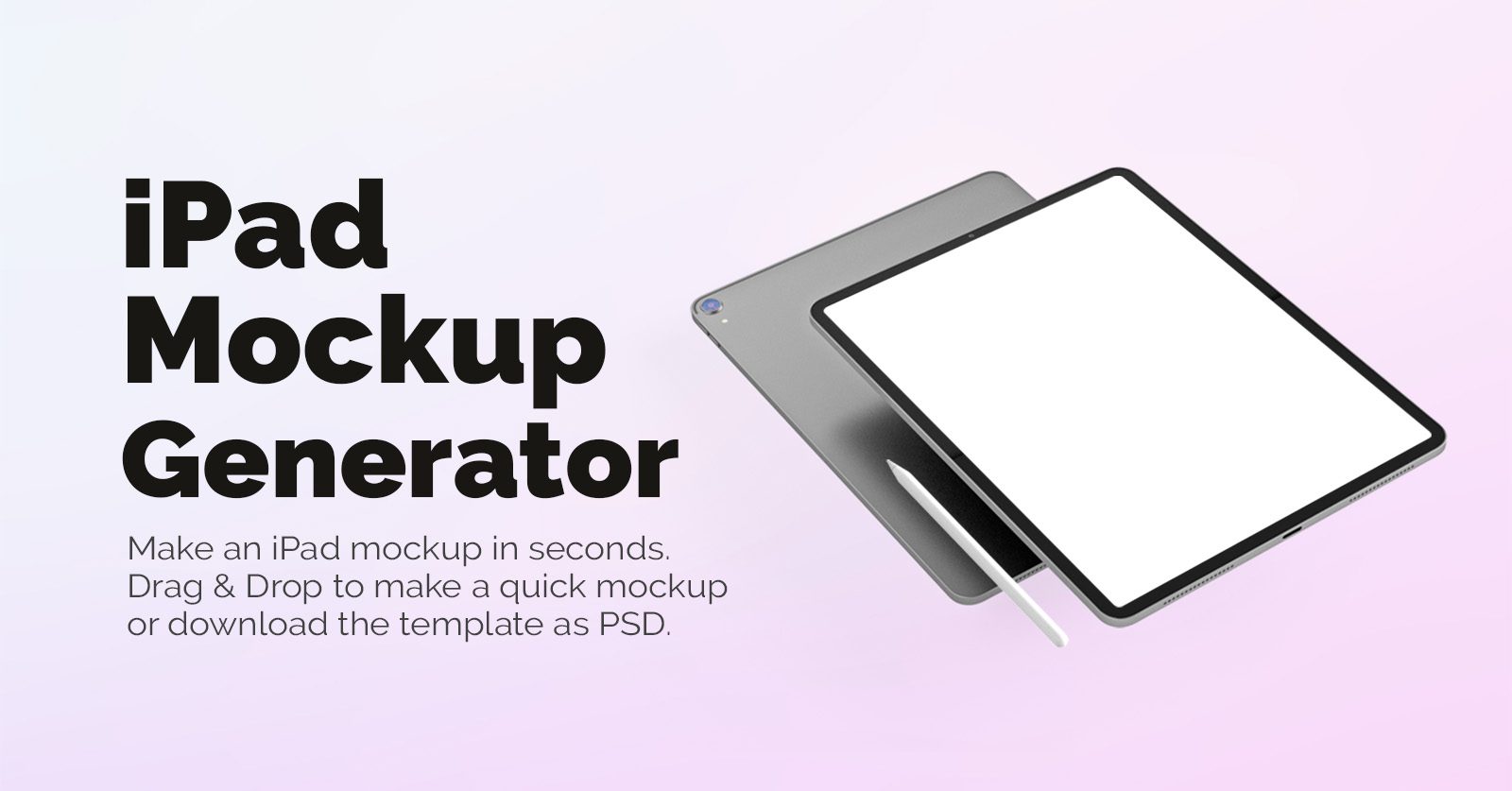 iPad Mockup Generator | Mediamodifier Mockups