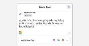 How to Write Upside Down or Backwards On Instagram, WhatsApp & Facebook