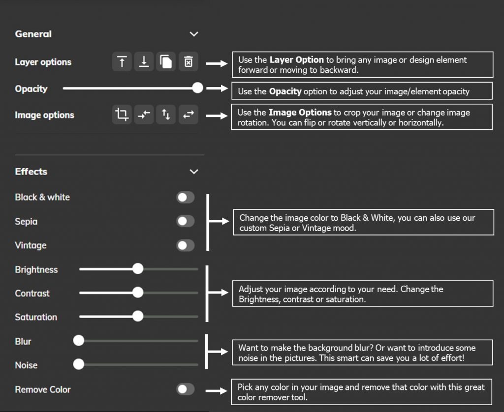 Image Editing Features | Mediamodifier