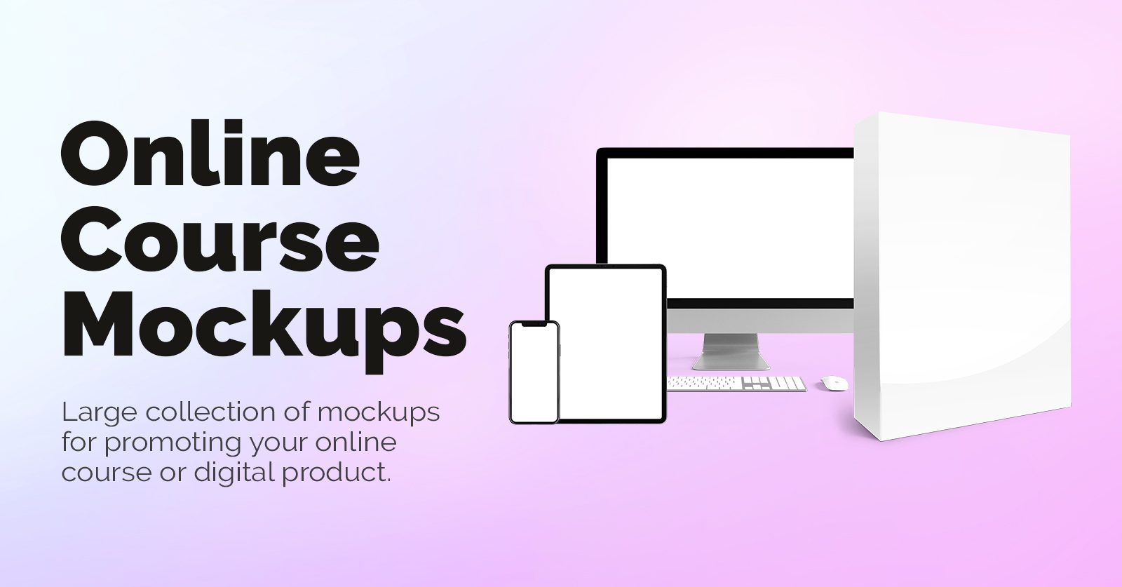 Download Online Course Mockups - Mediamodifier
