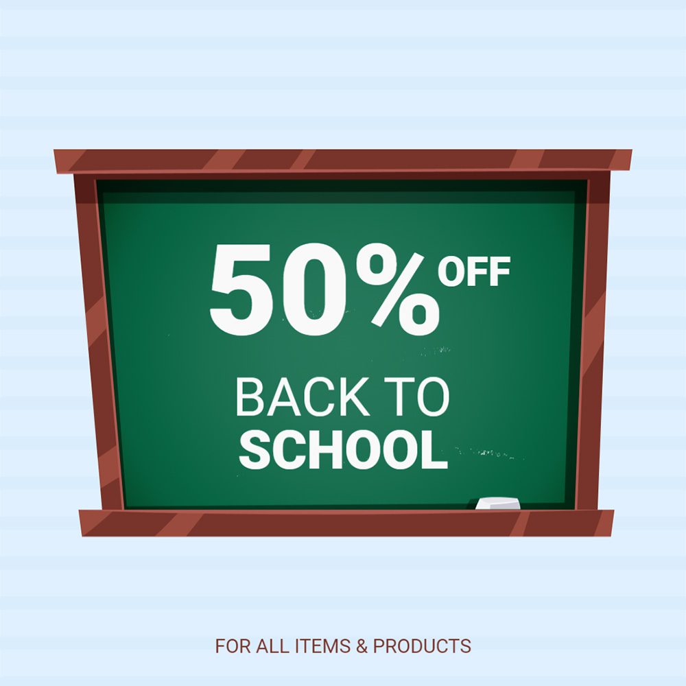 Discount School Supplies Banner Sign new Larger Size