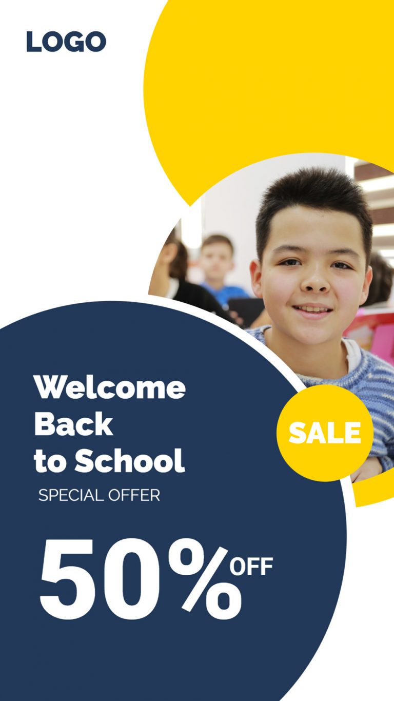 10 Reusable Banners for School Discount Sale | Mediamodifier