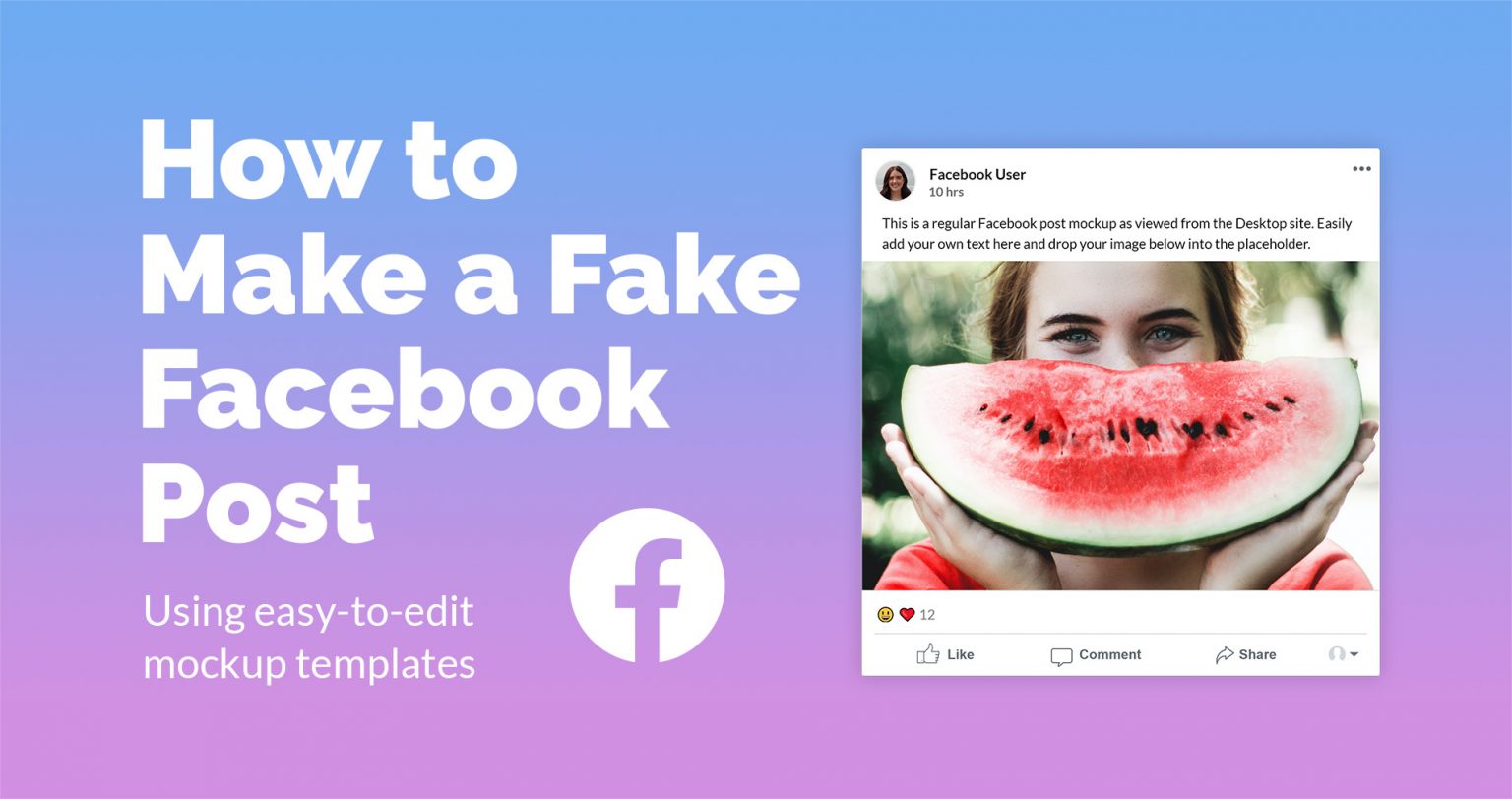 How to Make a Fake Facebook Post | Mediamodifier