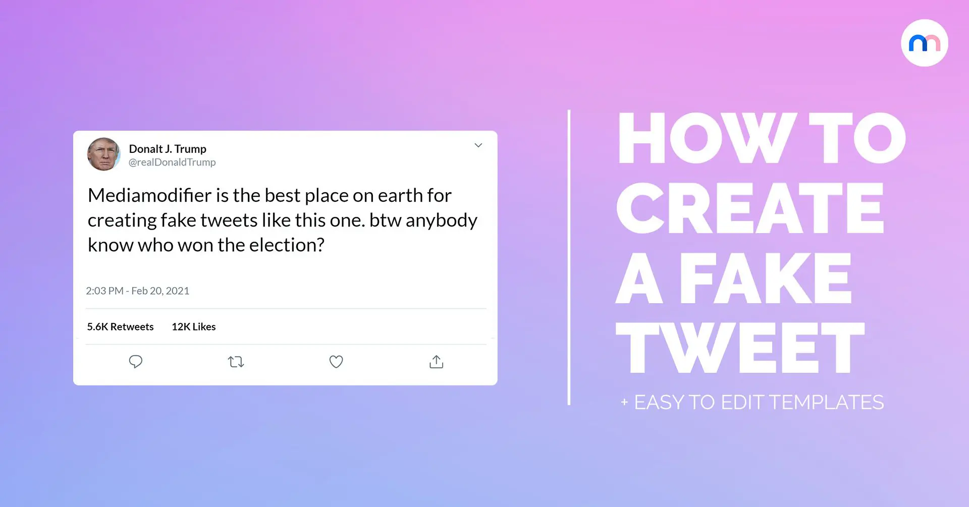 How to Make a Fake Twitter Post Mediamodifier