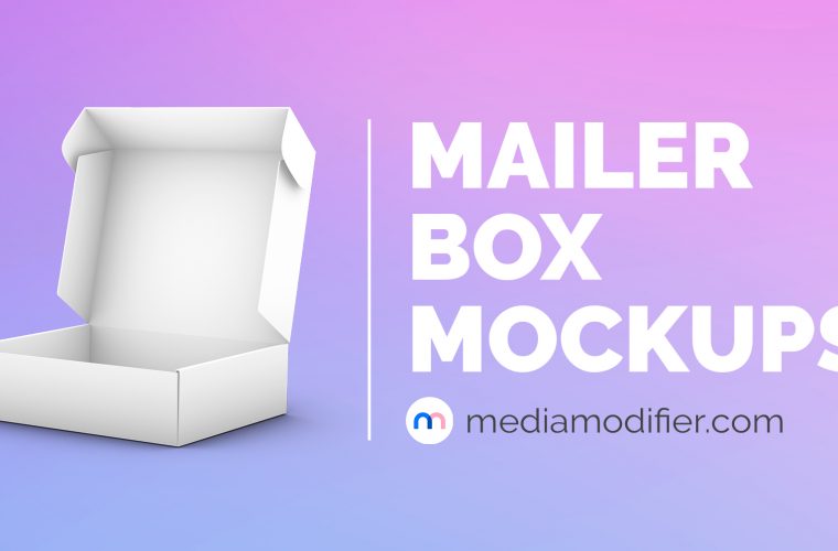 mailer box mockup template Mediamodifier