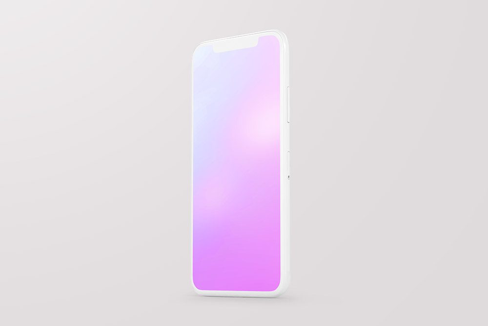 standing-side-view-iphone-clay-mockup