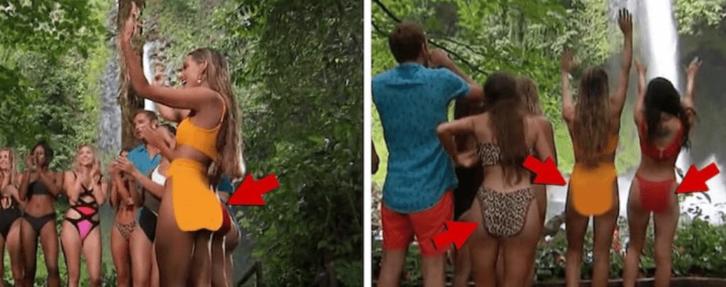 The Bachelor bikini drawings photoshop fail