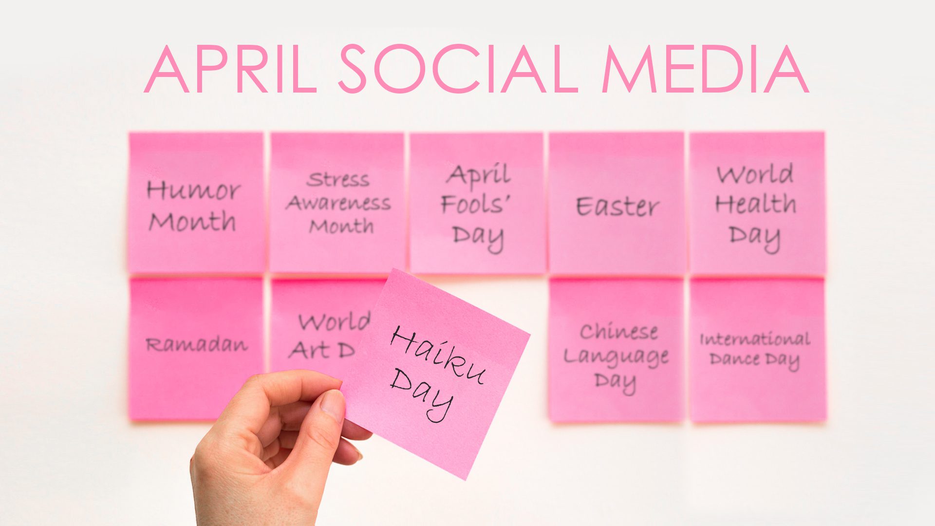 10 post ideas for social media in april cover photo