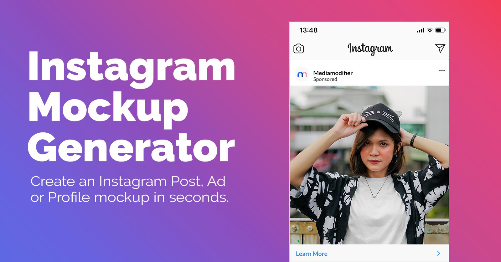 Instagram Mockups | Edit & Download | Mediamodifer