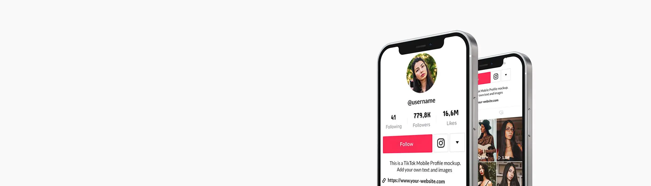 Instagram Profile Mockup (Mobile) - Mediamodifier