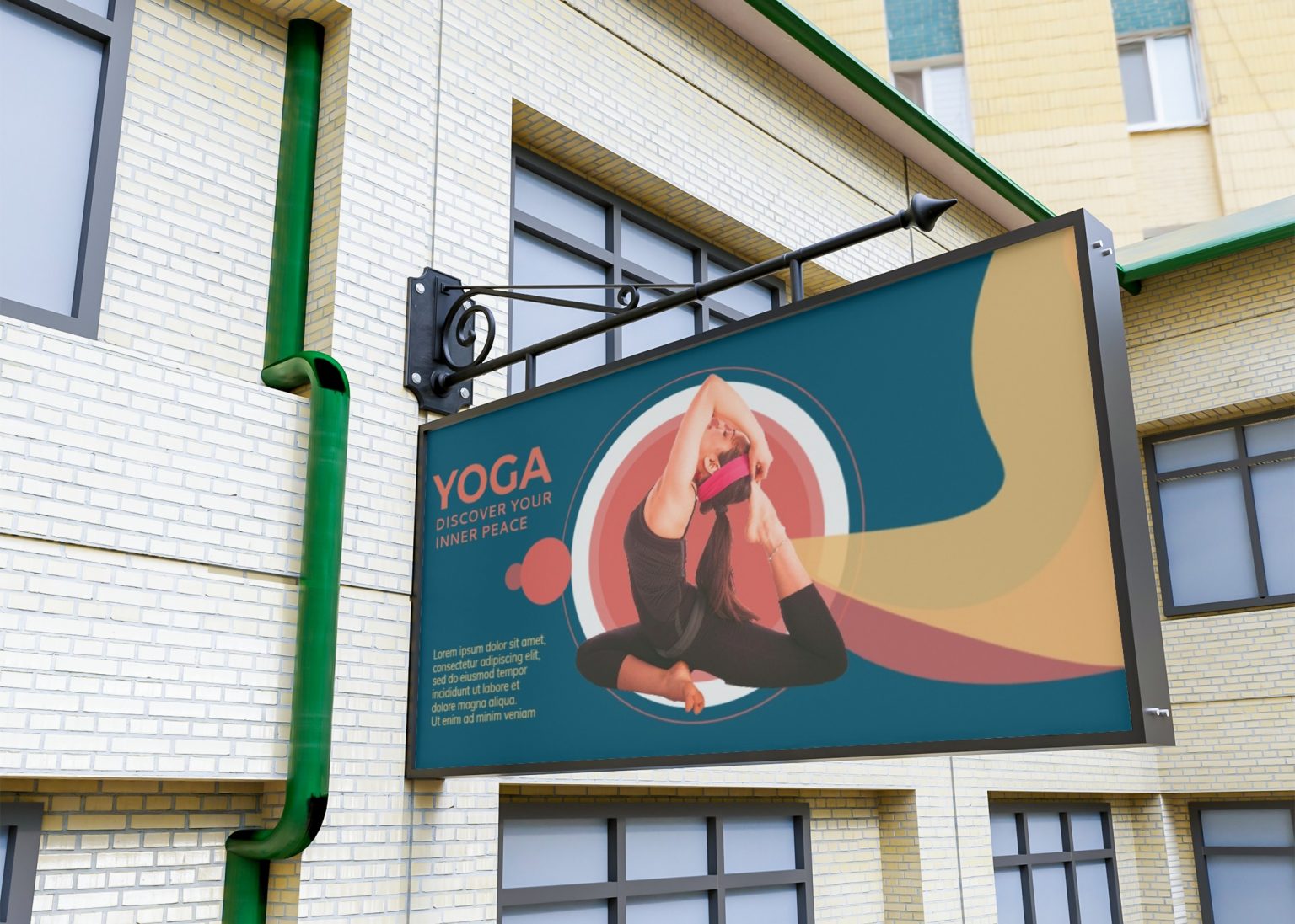 free sign mockup generator Mediamodifier