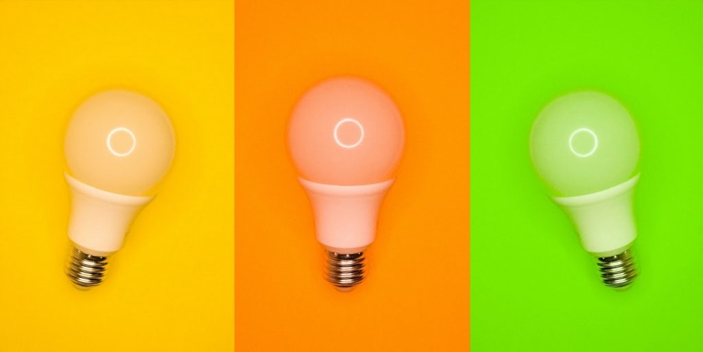 Hacks to flourish your digital marketing campaign blog article cover featuring three lightbulbs