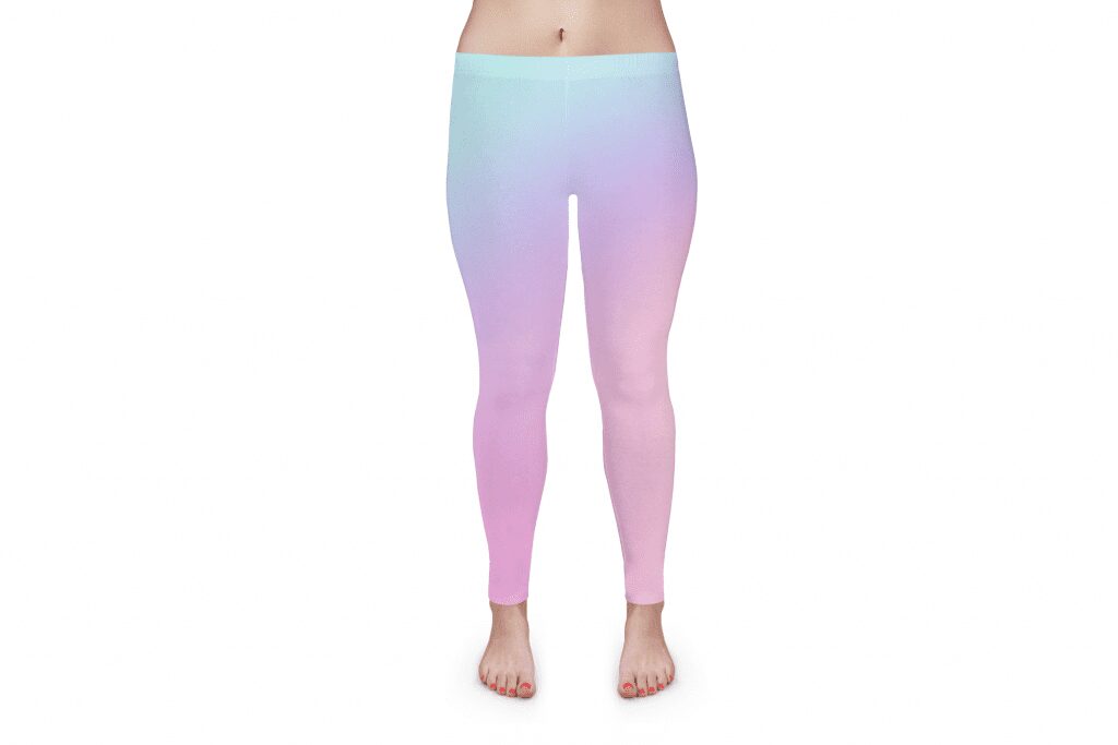 print-on-demand products example of gradient yoga pants