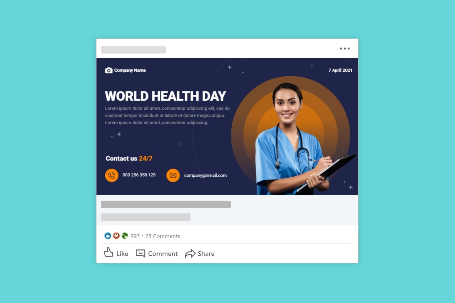 Sponsored Content for LinkedIn Mockup | Mediamodifier