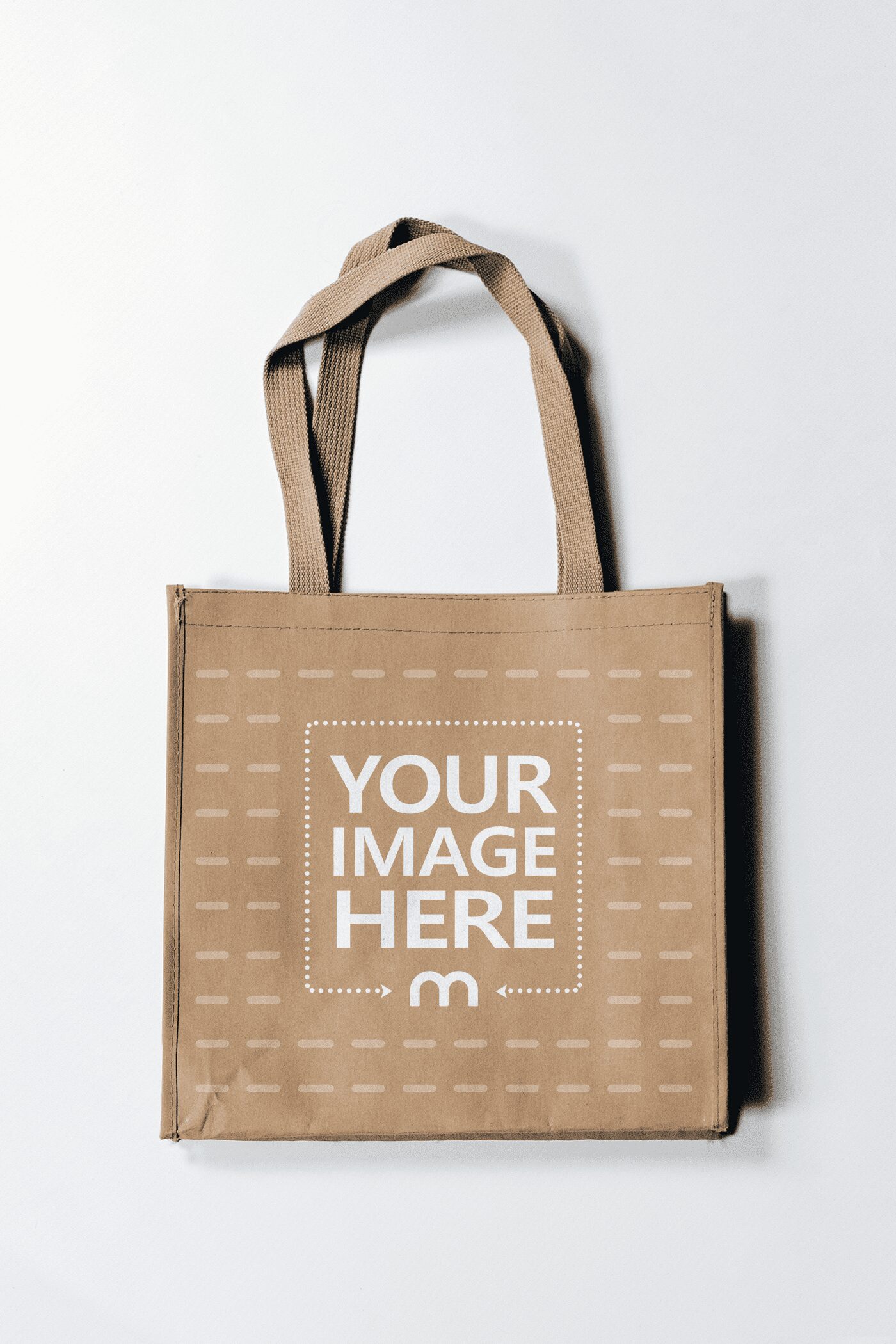 Fully customizable Brown Cloth Totebag Mockup Generator
