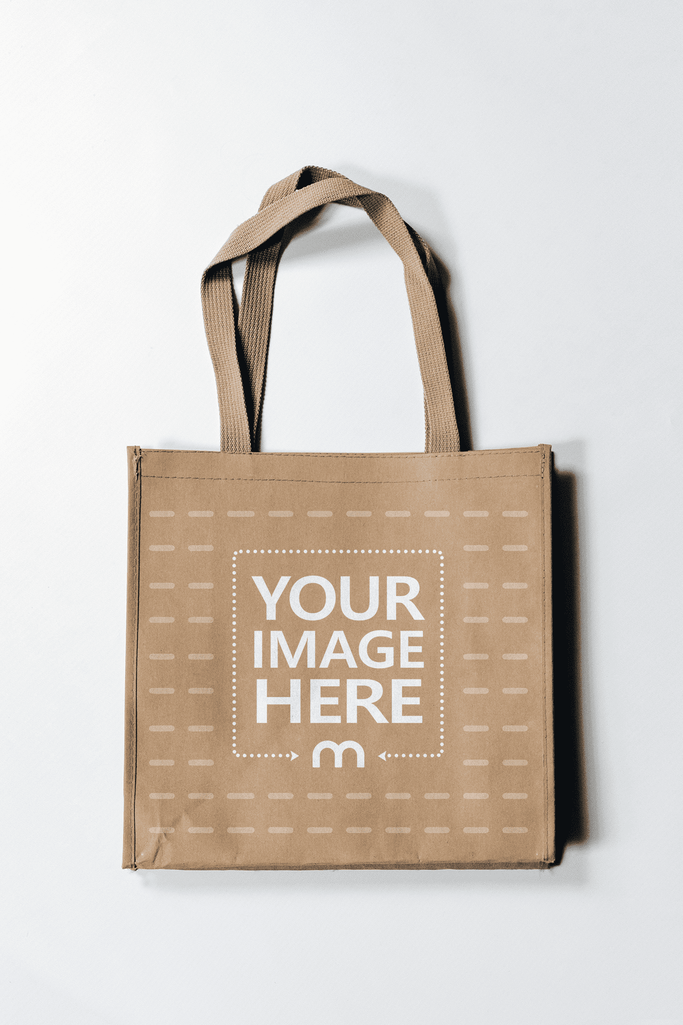 Fully customizable Brown Cloth Totebag Mockup Generator