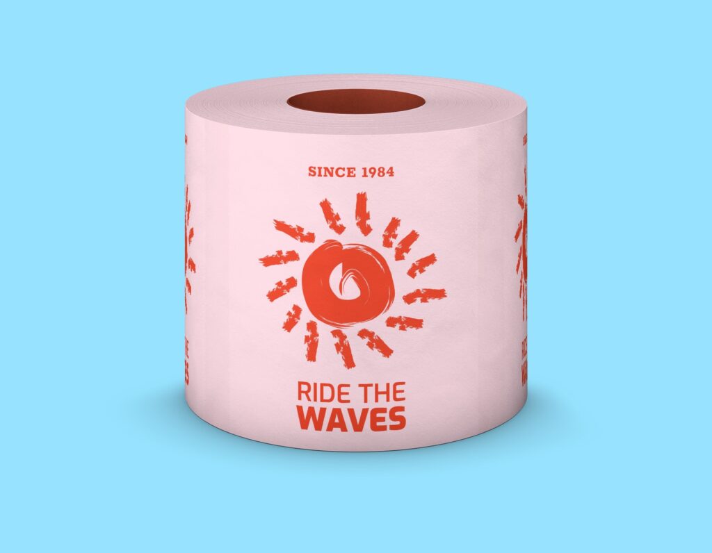 Branded Toilet Paper Mockup Mediamodifier