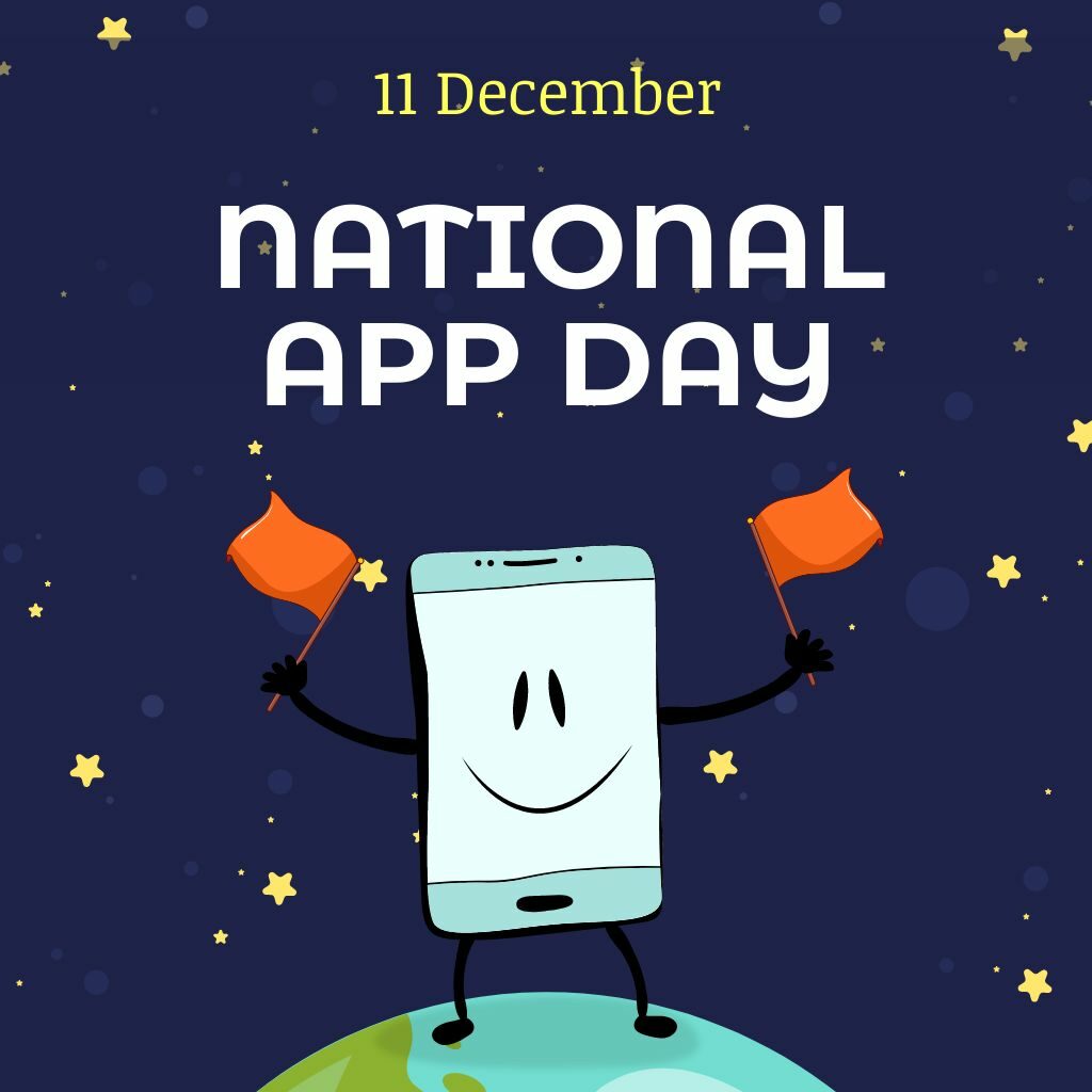 national app day social media template