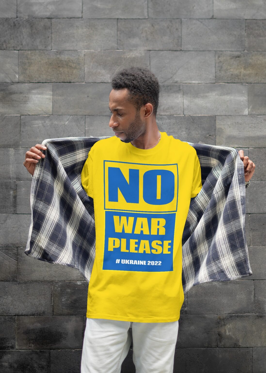 no-war-themed-t-shirt-design-in-a-t-shirt-mockup-mediamodifier