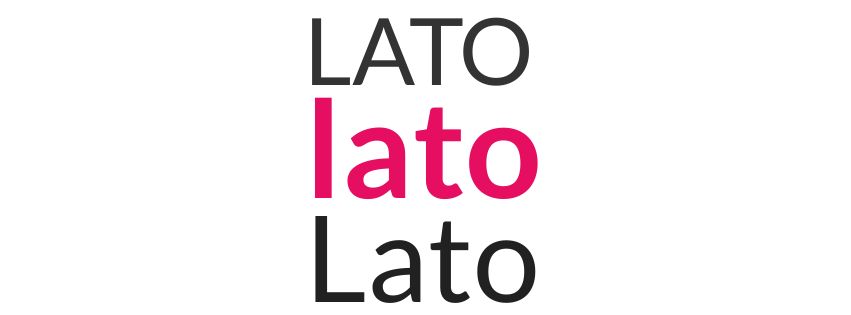 lato font