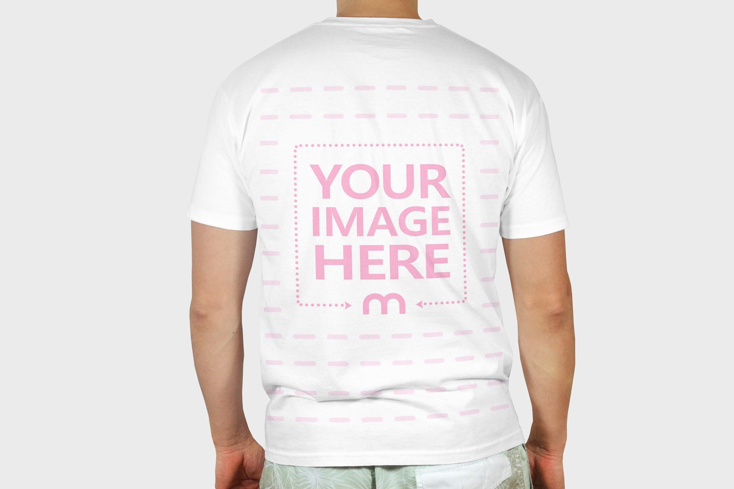 tshirt mockup generator with young male model