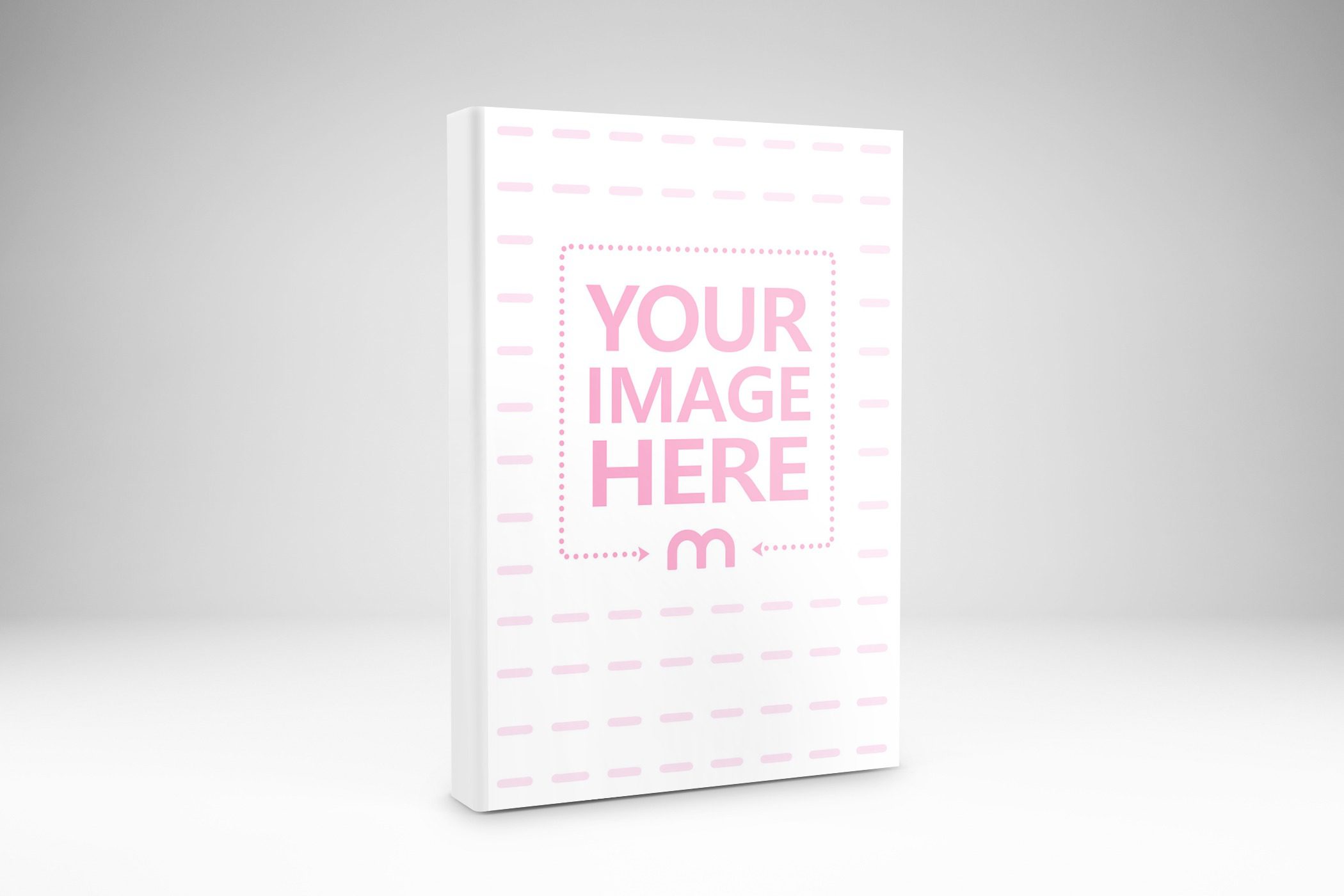 hardcover book and spine free online mockup generator