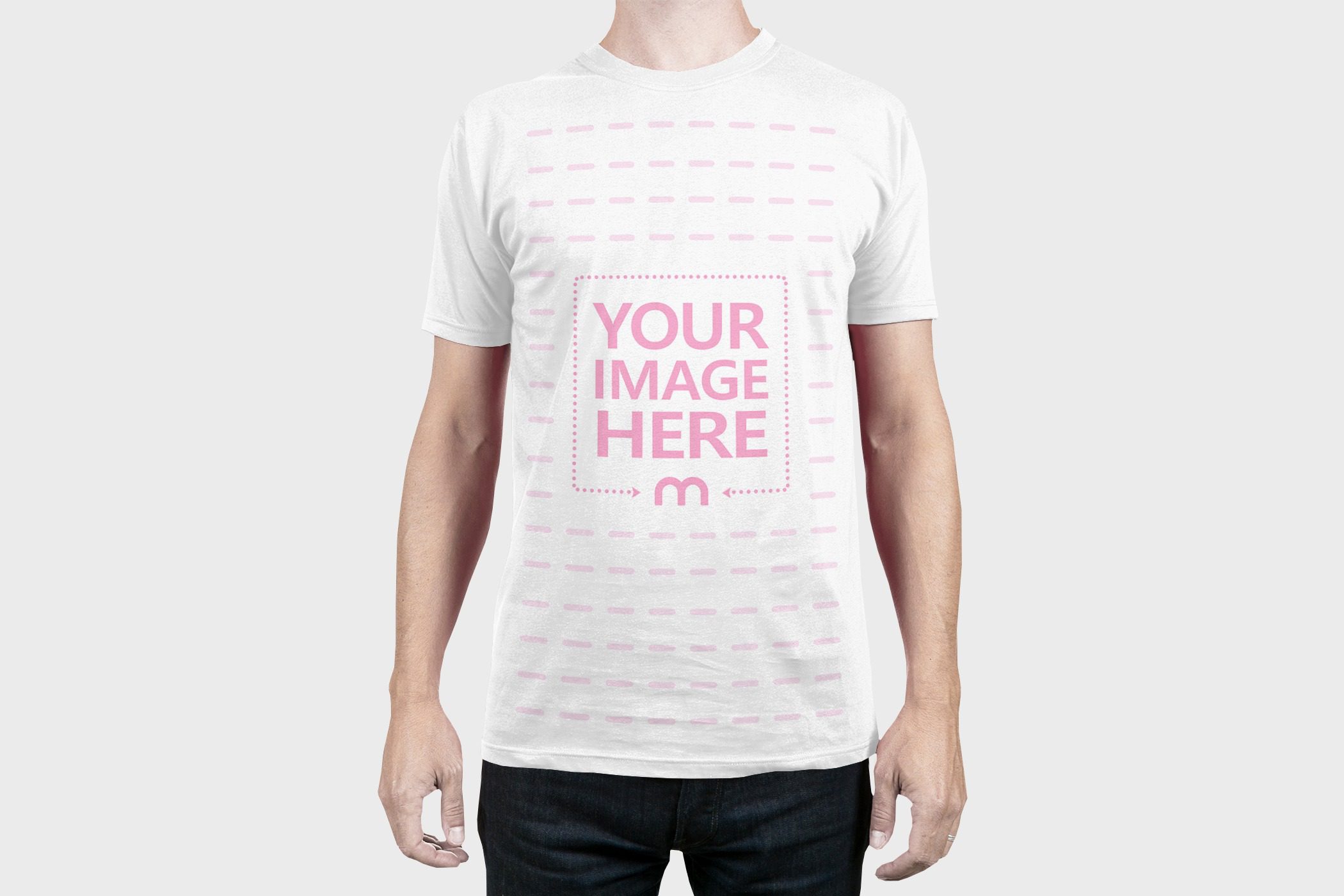 mockup generator for mens t shirt front view template