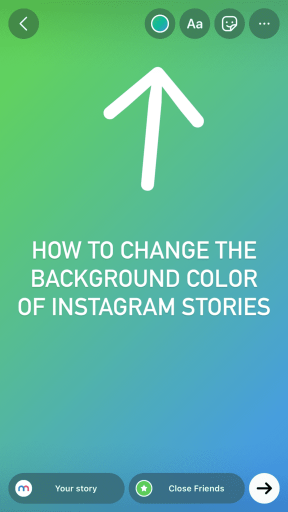 How to Change the Instagram Story Default Background | Mediamodifier