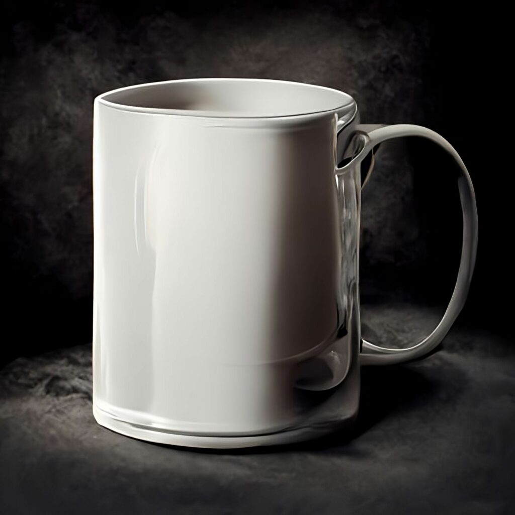 blank white mug AI mockup