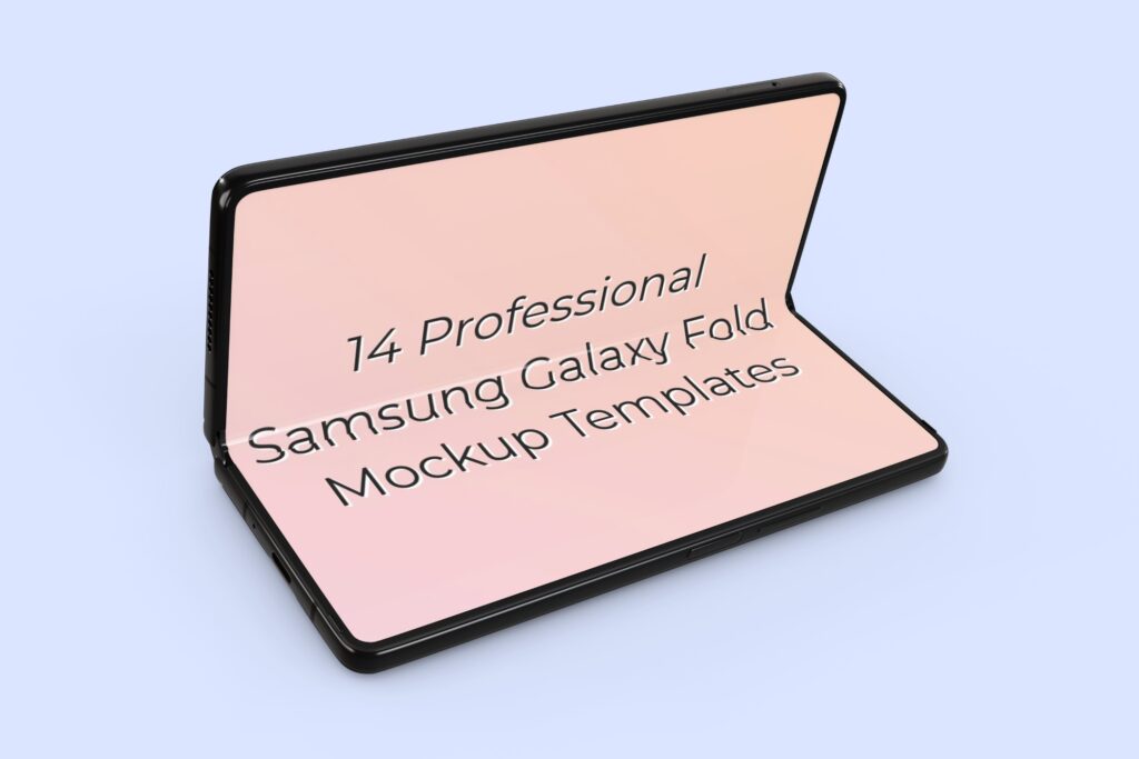 14 Professional Samsung Galaxy Fold Mockup Templates