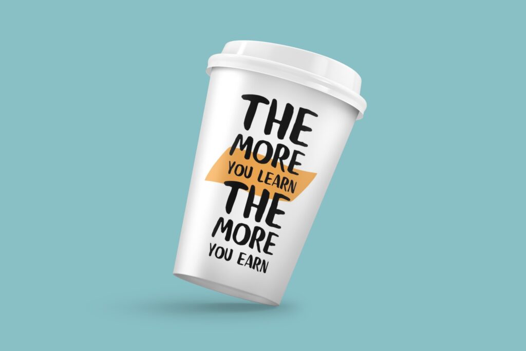 Lying 12oz and 16oz Paper Cups Mockup - Mediamodifier