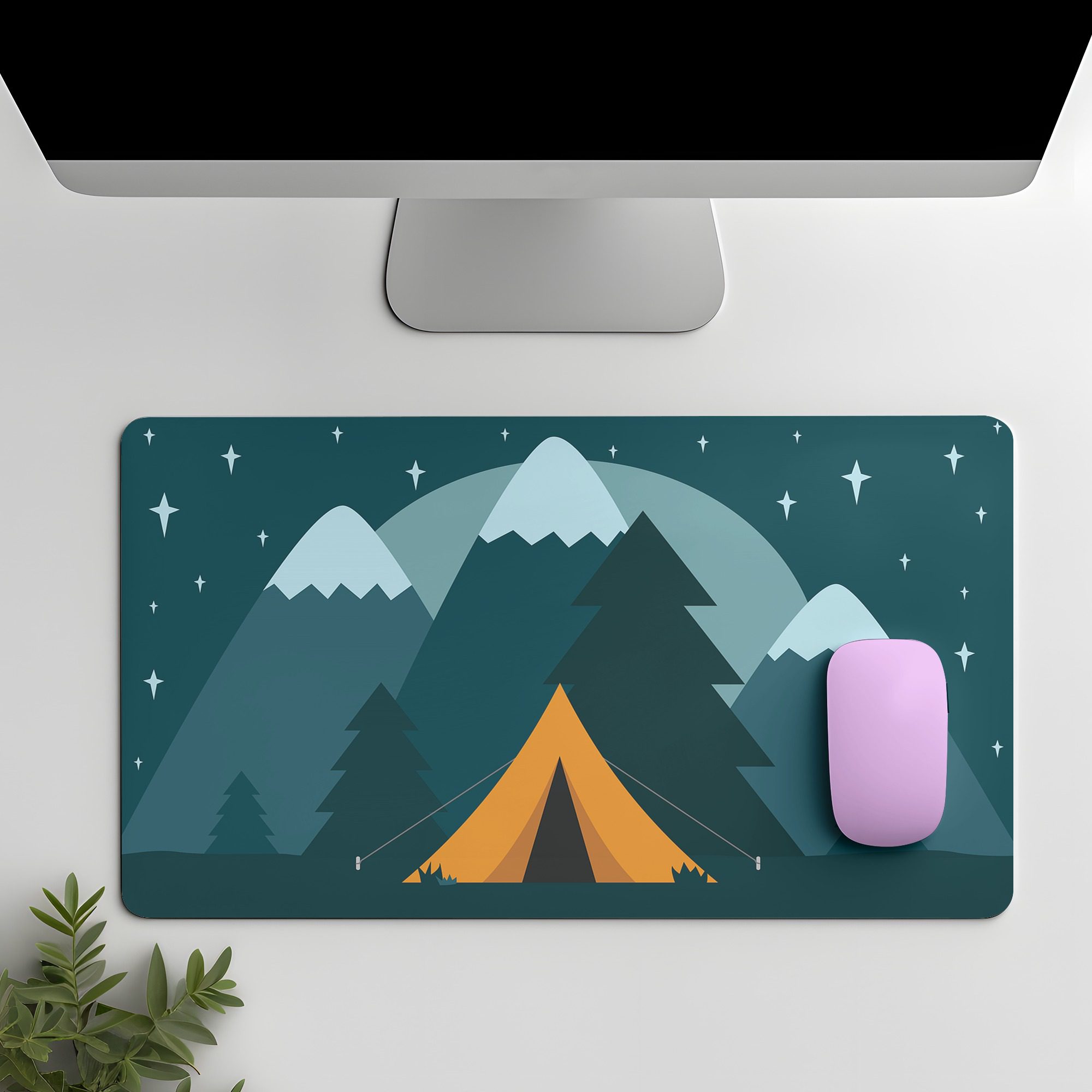 Illustrated Design on Mouse Pad Mockup Generator | Mediamodifier