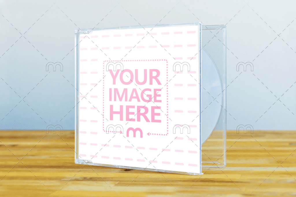 Retro-style CD cover mockup