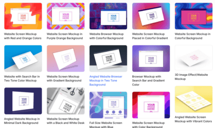 Website mockup generator