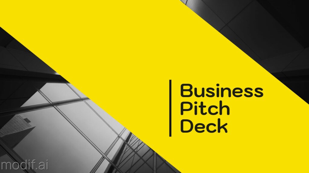 Business Pitch Deck Template
